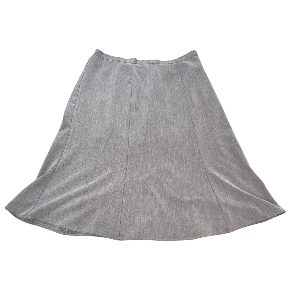 Southern Lady‎ A-Line Midi Skirt Women's Size 20W Gray Heathered Stretch